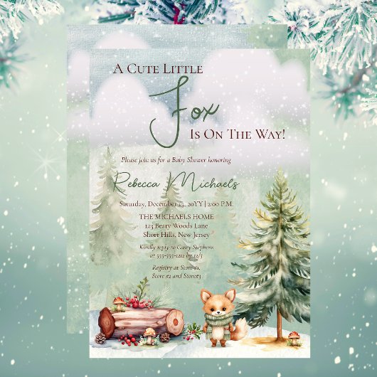 Auf dem Weg zur Babydusche befindet sich ein Niedl Einladung