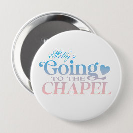 Auf dem Weg zur Kapelle - Custom Bride Design Button