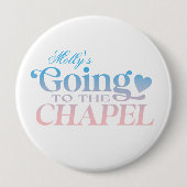 Auf dem Weg zur Kapelle - Custom Bride Design Button (Vorderseite)