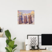 Auf dem Weg zur Kirche Ancher Poster (Heimbüro)