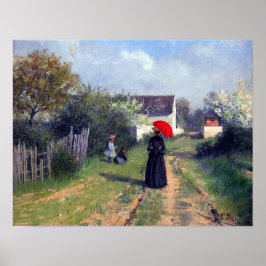 Auf dem Weg zur Kirche Elin Danielson-Gambogi 1888 Poster