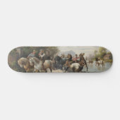 Auf dem Weg zur Pferdemesse Skateboard (Horizontal)
