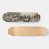 Auf dem Weg zur Pferdemesse Skateboard (Horizontal)