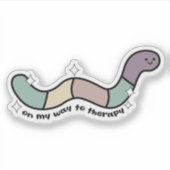 Auf dem Weg zur Therapie lustig .Snarky decal, The Aufkleber (Vorderseite)