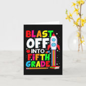 Auf dem Weg zurück zur 5. Klasse Karte (Gelbe Blume)