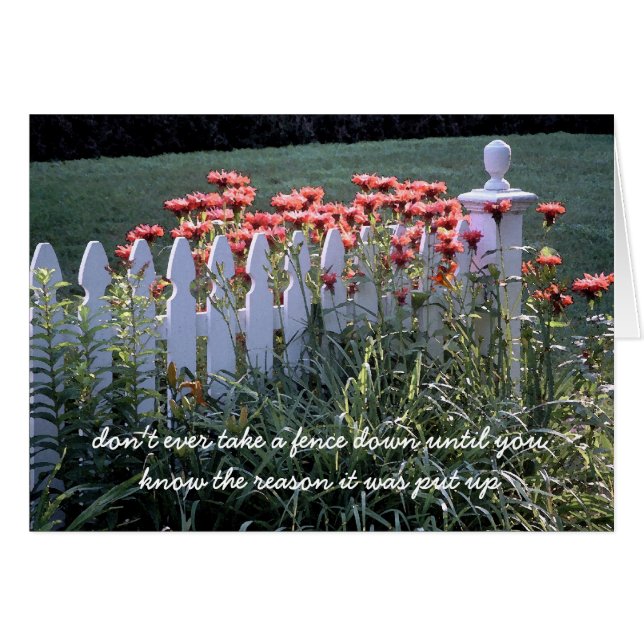 Auf dem Zaun (Vorderseite (Horizontal))