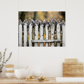 Auf dem Zaun Poster (Küche)