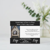 Auf dem Zaun Real Anwesen Postkarten Flyer (Stehend Vorderseite)