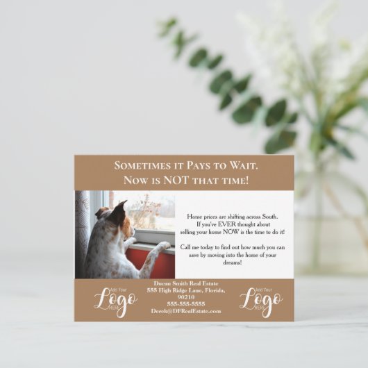 Auf dem Zaun Real Anwesen Postkarten Flyer (Stehend Vorderseite)