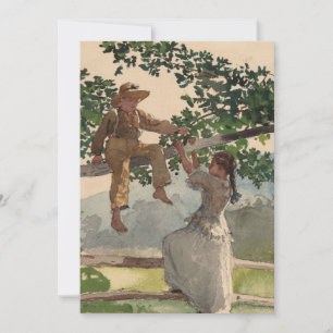 Auf dem Zaun   Winslow Homer