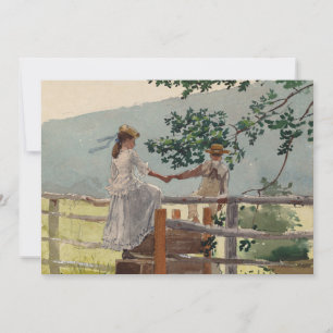 Auf dem Zauntritt Winslow Homer
