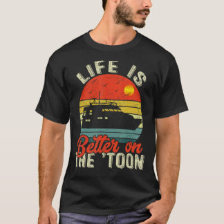 Auf dem zu Vintagen Pontoon-Boot T-Shirt