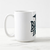 Auf den Abschluss "Größere Dinge" Kaffeetasse (Links)