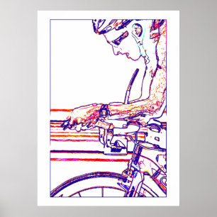 Auf den Aero-Bars Poster