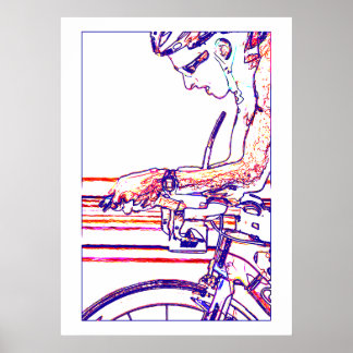 Auf den Aero-Bars Poster