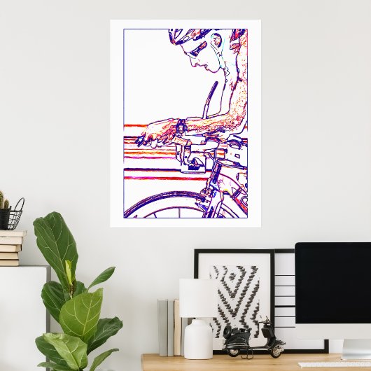 Auf den Aero-Bars Poster (Heimbüro)