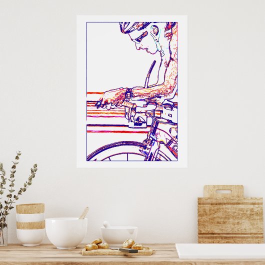 Auf den Aero-Bars Poster (Küche)