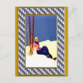 Auf den Bergen Feiertagspostkarte (Vorderseite)