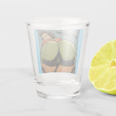 AUF DEN BODEN! HINTERN SCHUSSGLAS SCHNAPSGLAS (Rückseite)