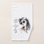 auf den ersten Blick verärgert Badhandtuch Set (Handtuch)