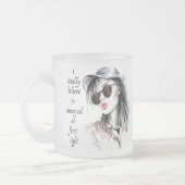 auf den ersten Blick verärgert Mattglastasse (Links)