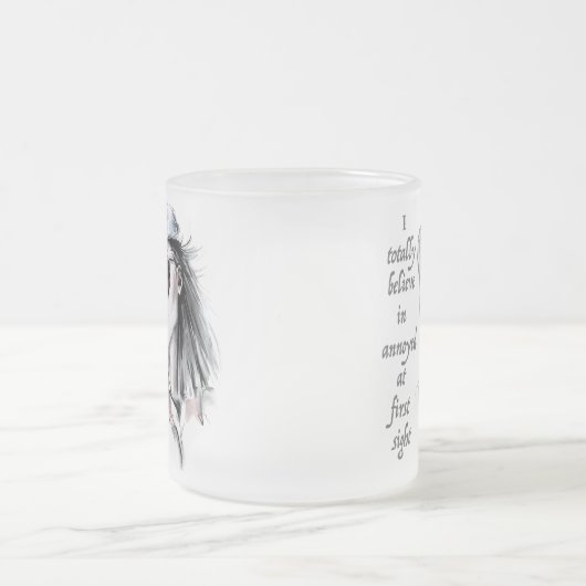 auf den ersten Blick verärgert Mattglastasse (Mittel)