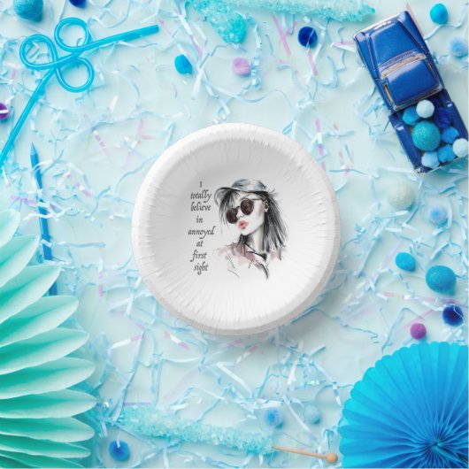 auf den ersten Blick verärgert Pappteller (Party)