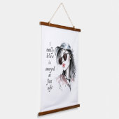 auf den ersten Blick verärgert Wandteppich Mit Holzrahmen (Gewinkelt)