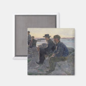 Auf den Felsen in Fiskebackskil, 1905-6 Magnet (Vorderseite/Rückseite)