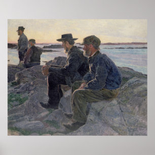 Auf den Felsen in Fiskebackskil, 1905-6 Poster
