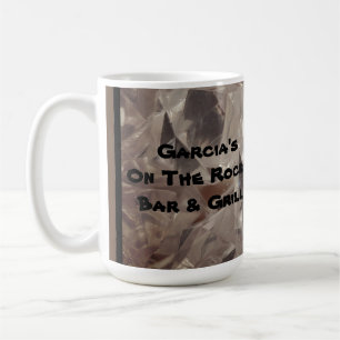 Auf den Felsen Kaffeetasse