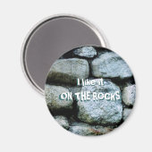Auf den Felsen Magnet (Vorderseite/Rückseite)