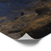 Auf den Felsen springen Poster (Ecke)