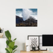 Auf den Felsen springen Poster (Heimbüro)