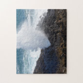 Auf den Felsen springen Puzzle (Vertikal)