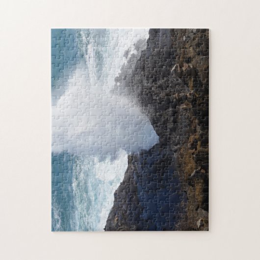 Auf den Felsen springen Puzzle (Vertikal)