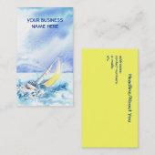 "Auf den Fersen gefolgt über" Visitenkarte (Vorne/Hinten)