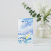 "Auf den Fersen gefolgt über" Visitenkarte (Stehend Vorderseite)