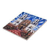 "Auf den Flügeln des Himmels, San Xavier" Tile Fliese (Seite)