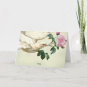 Auf den Flügeln einer Taube, denkend an Sie, Karte (Rückseite)