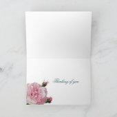 Auf den Flügeln einer Taube, denkend an Sie, Karte (Innenseite)