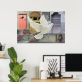 Auf den Flügeln einer Taube Poster (Heimbüro)