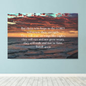 Auf den Flügeln von Adlern - Isaiah 40:31 Leinwanddruck (Insitu (Holzboden))