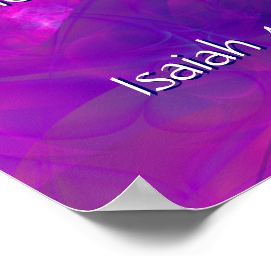 Auf den Flügeln von Eagles Scripture Wall Art Post Poster (Ecke)