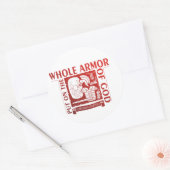 AUF DEN GESAMTEN ARMOR GOTTES AUFSTELLEN RUNDER AUFKLEBER (Umschlag)