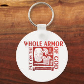 AUF DEN GESAMTEN ARMOR GOTTES AUFSTELLEN SCHLÜSSELANHÄNGER (Vorderseite)