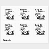 Auf den großen Aufklebern von Pipin behalten Quadratischer Aufkleber (Blatt)