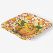 Auf den Herbst hereinfälligende Papierplatten Pappteller (Gewinkelt)