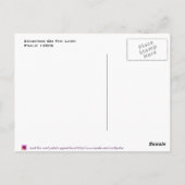 Auf den Herrn zählen Postkarte (Rückseite)