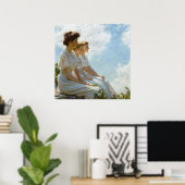 Auf den Höhen von Charles Courtney Curran Poster (Heimbüro)